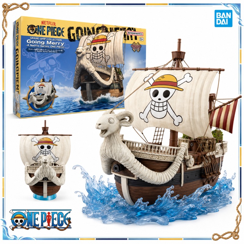 Model Kit One Piece Going Merry - Bandai Orighinal One Piece Netflix Series