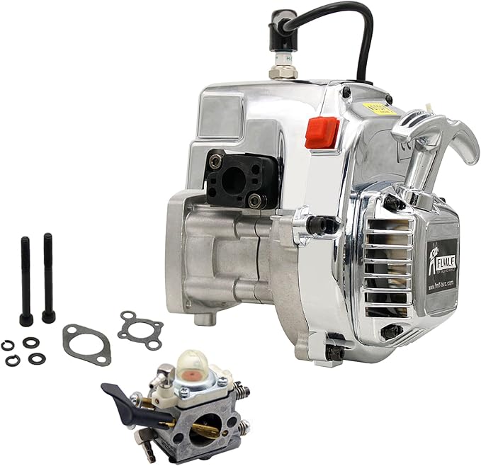Model Kit Engine - FLMLF 29CC 4 Bolt Engine Chrome