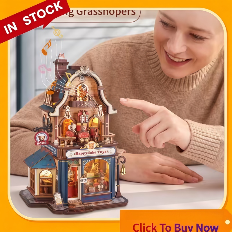 Model Kit Japan Shop - 3D Wooden Puzzle Kit Miniature Toy