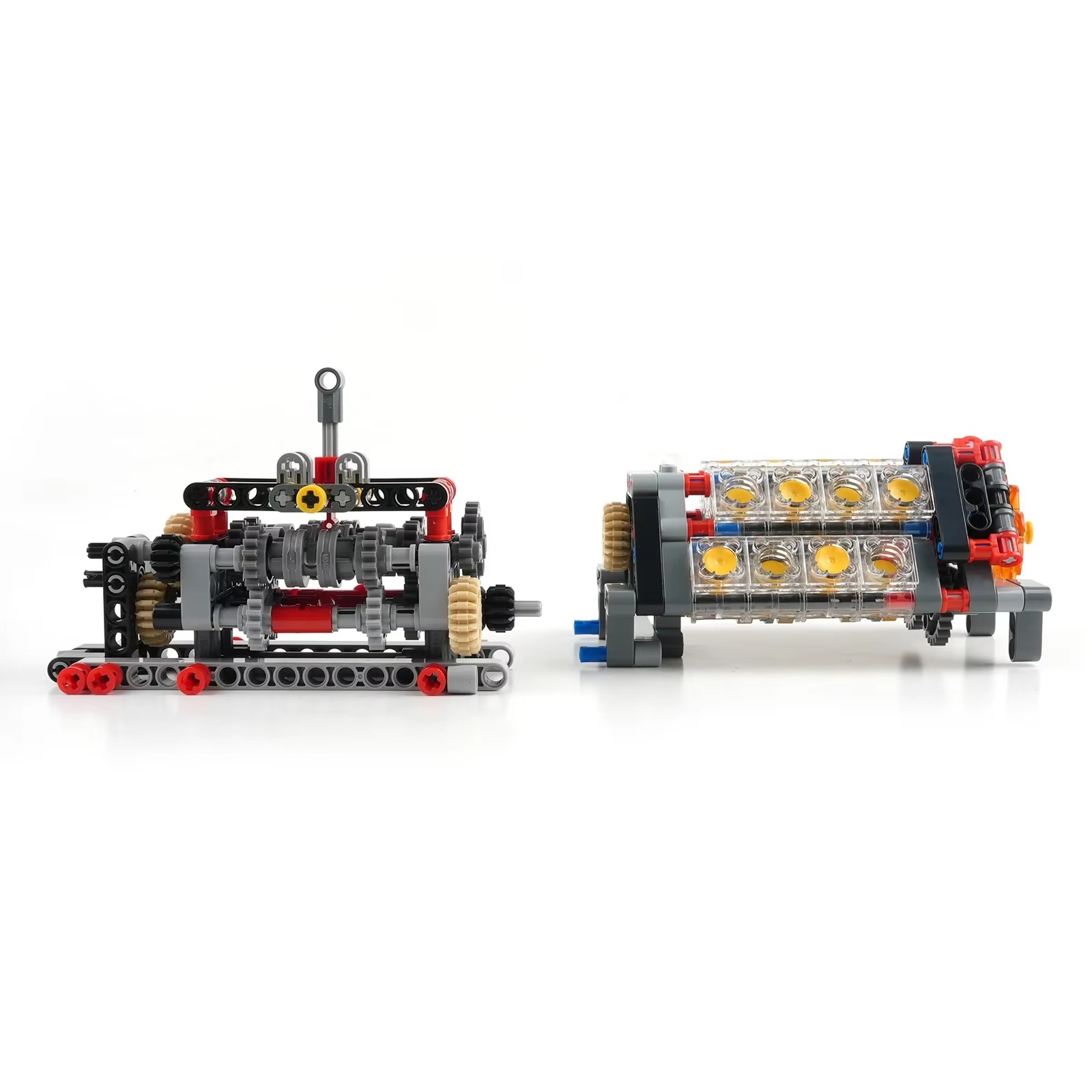 High-Tech Transparent V16 Engi - Model Kit Engine 评论和价格