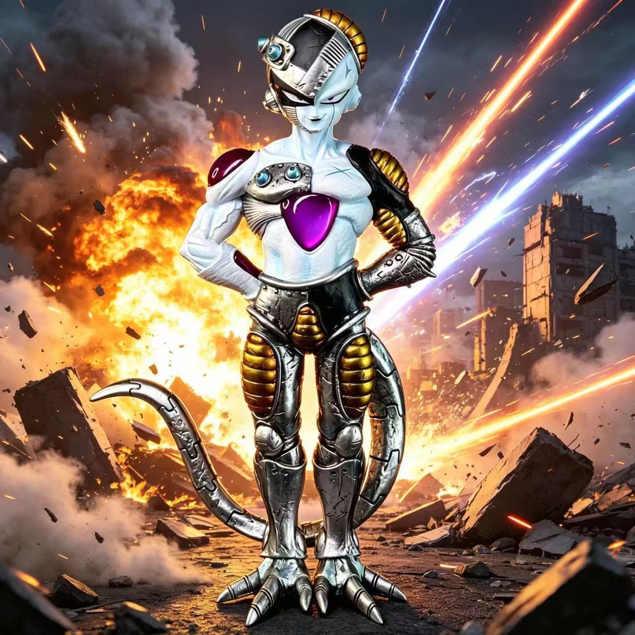 21cm/8.27inch Anime Dragon Bal - Model Kit Frieza 评论和价格