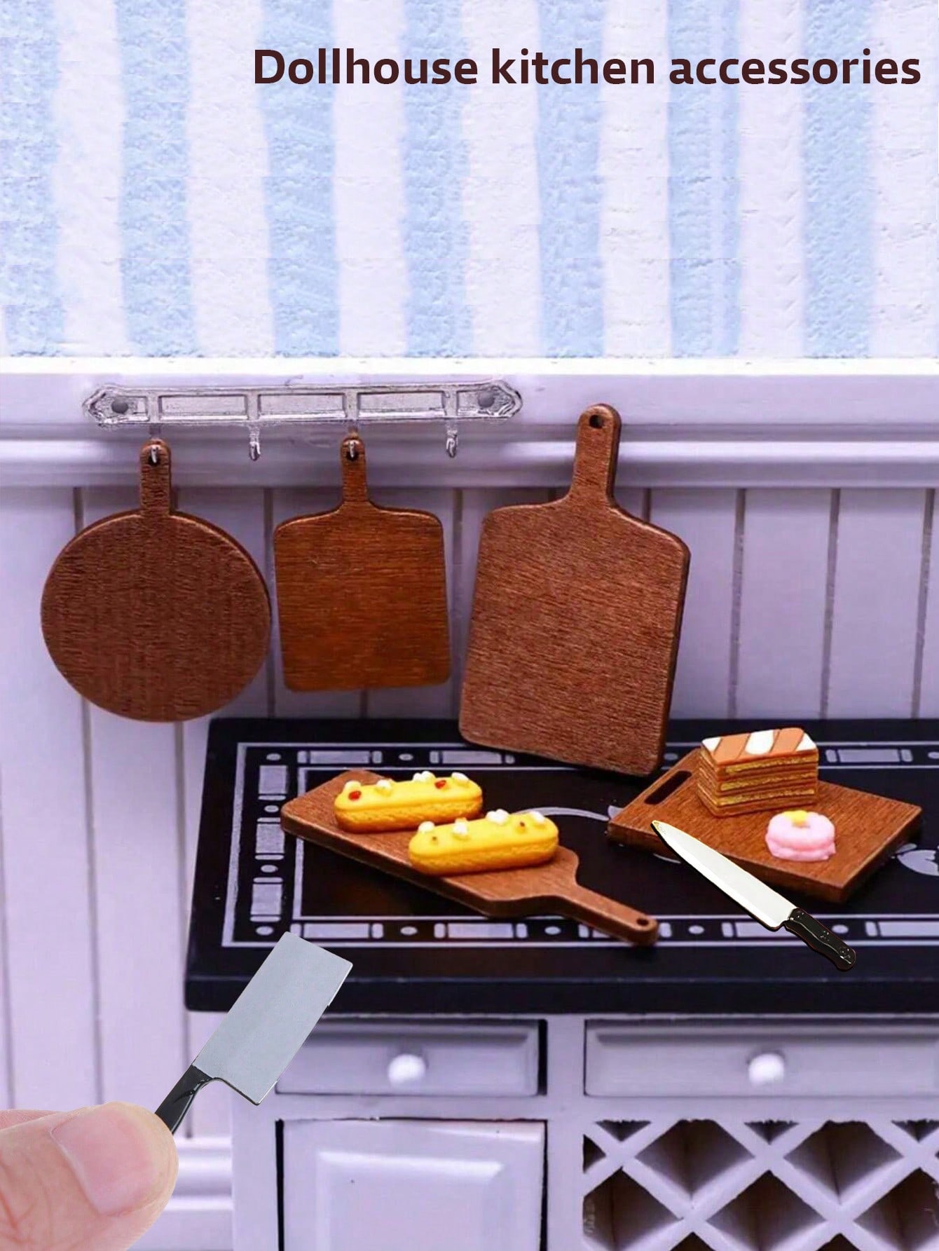Dollhouse Mini Kitchen Set Cut - Model Kitchen Set 评论和价格