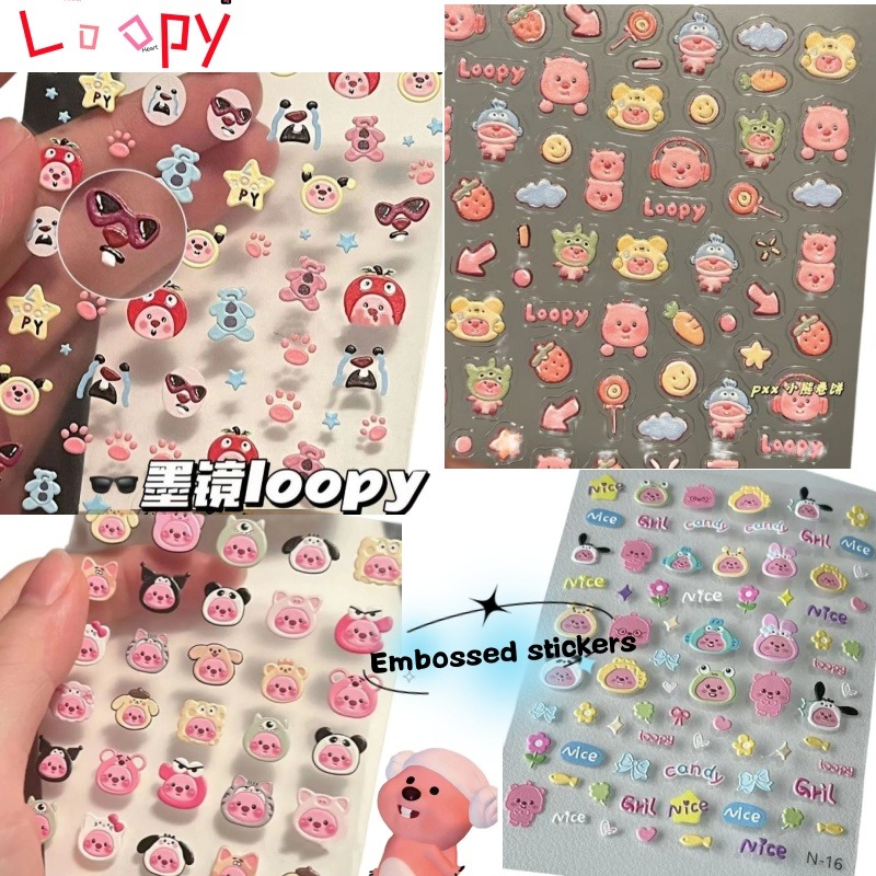 Loopy 3D embossed sticker, tra - Model Kit Accessories 评论和价格