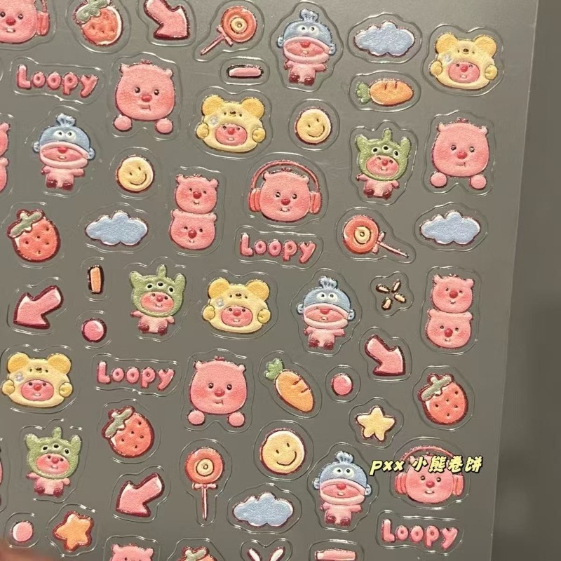 Loopy 3D embossed sticker, tra - Model Kit Accessories 评论和价格
