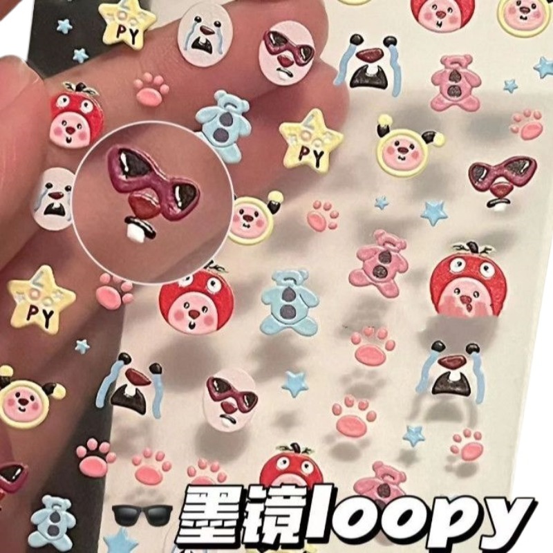 Loopy 3D embossed sticker, tra - Model Kit Accessories 评论和价格
