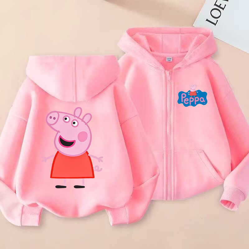 Peppa Pigs Kids Zipper Hoodies - Model Kit Varnish 评论和价格