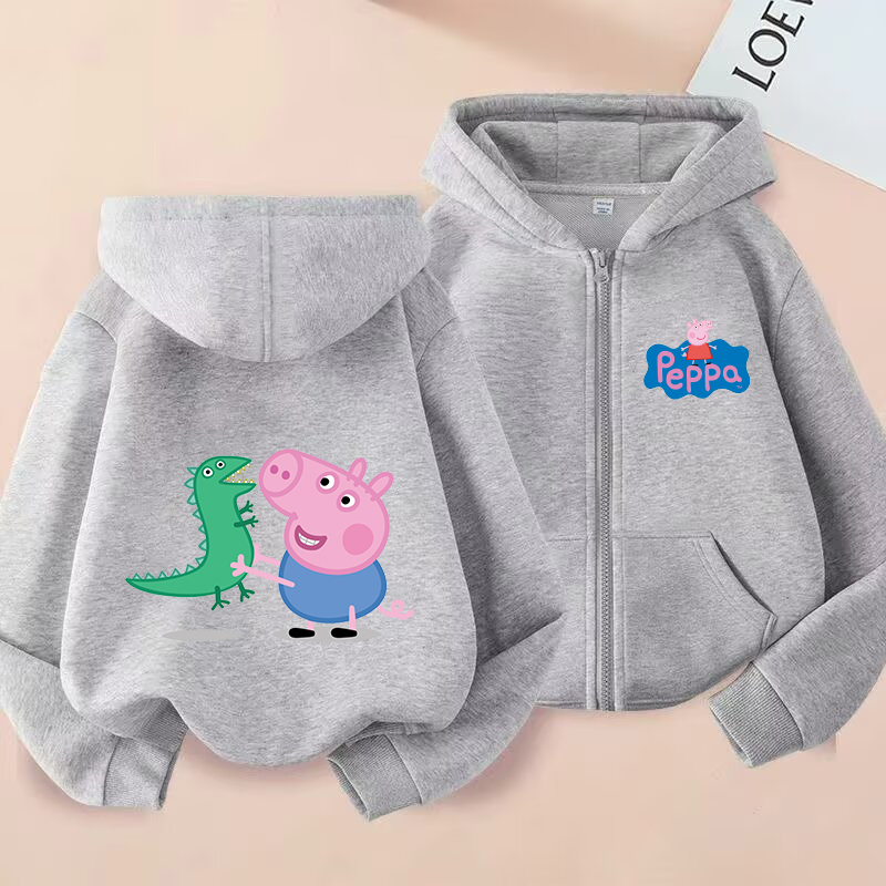 Peppa Pigs Kids Zipper Hoodies - Model Kit Varnish 评论和价格