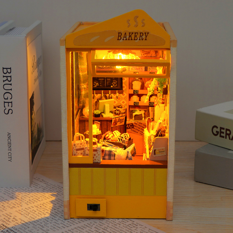 DIY Wooden Book Nook Insert Sh - Model Kit Japan Shop 评论和价格