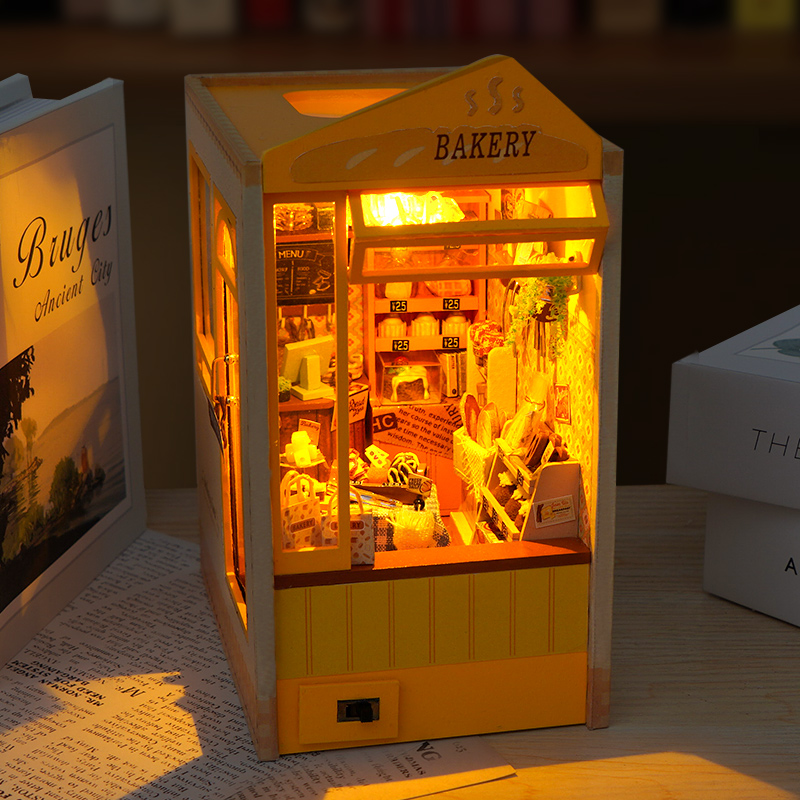 DIY Wooden Book Nook Insert Sh - Model Kit Japan Shop 评论和价格