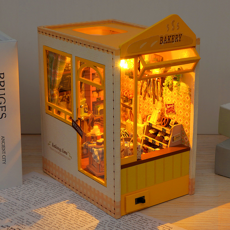DIY Wooden Book Nook Insert Sh - Model Kit Japan Shop 评论和价格