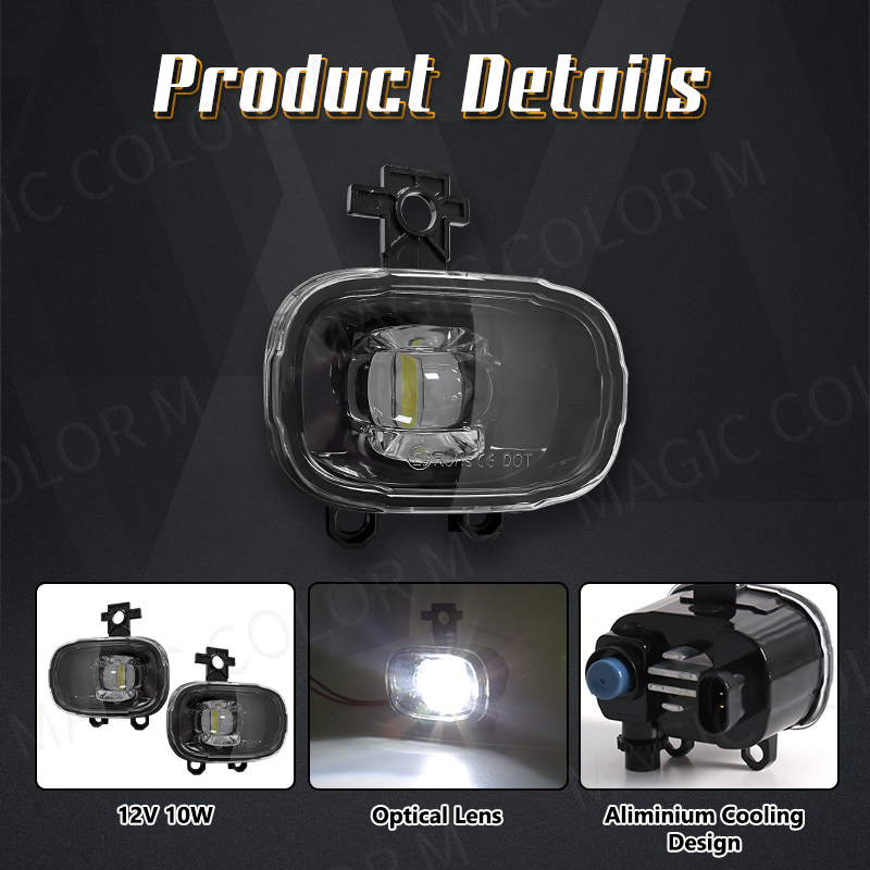 2PCs LED Fog Lights for Nissan - Model Kit F16 评论和价格