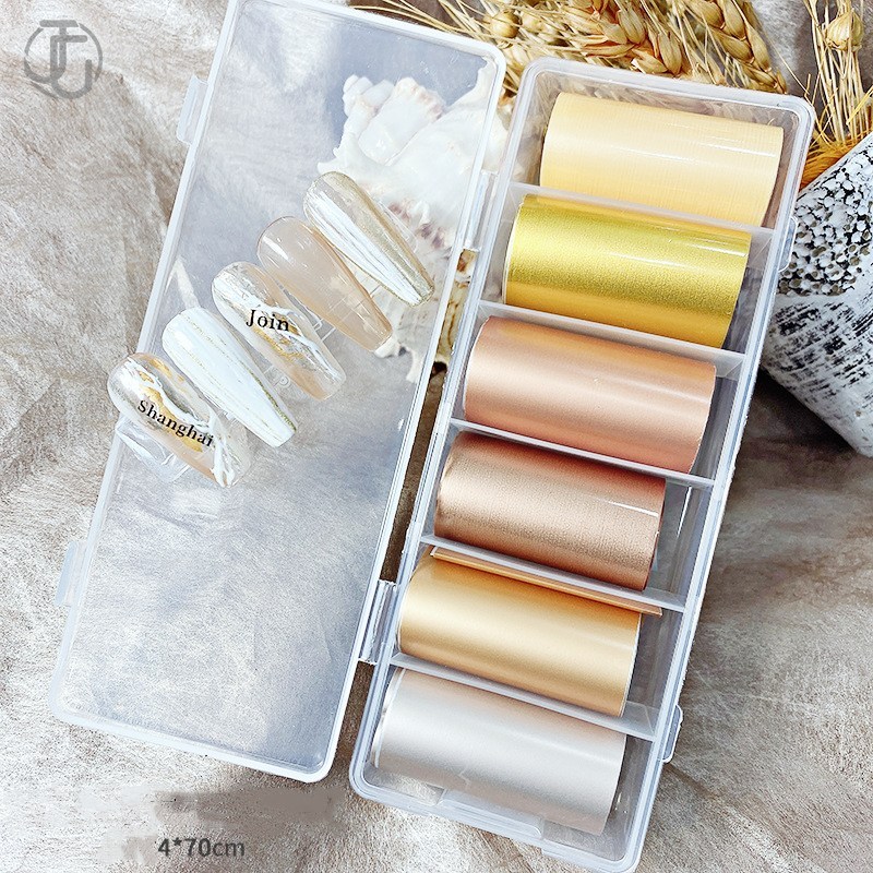6 rolls Aurora Nail Foils for  - Waterslide Decal Paper 评论和价格