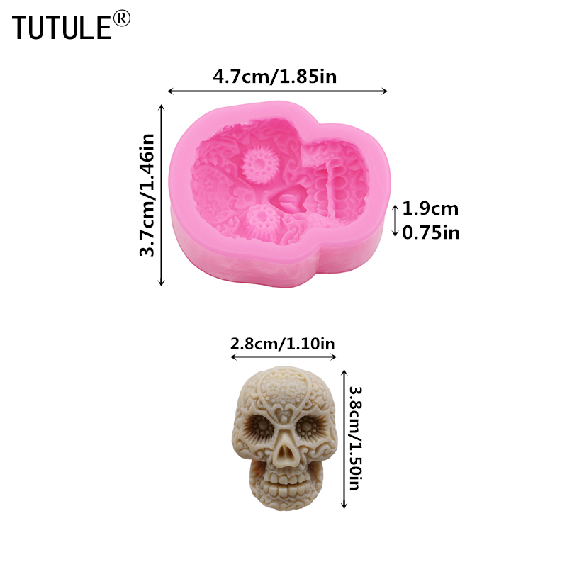 Skull Resin Mold Jewelry Earri - Model Kit Varnish 评论和价格