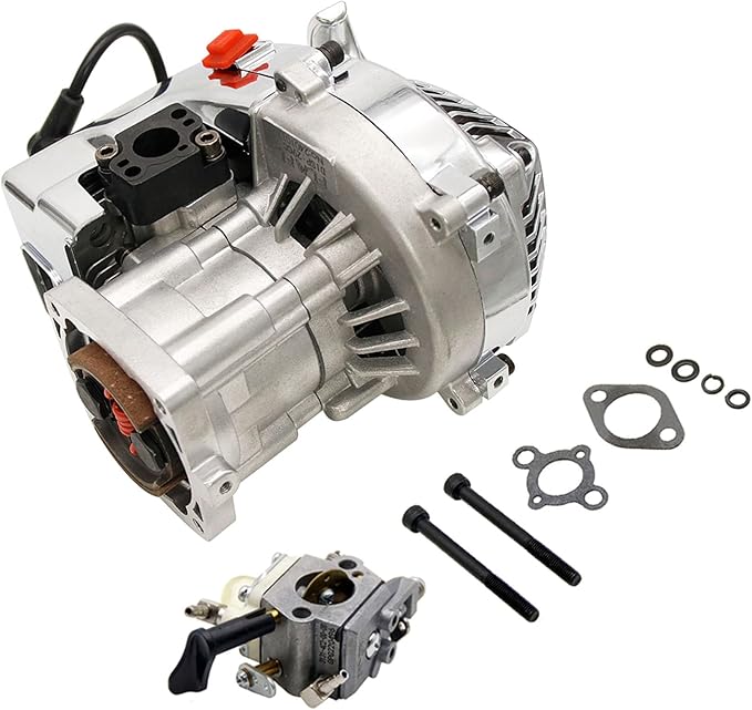 FLMLF 29CC 4 Bolt Engine Chrom - Model Kit Engine 评论和价格