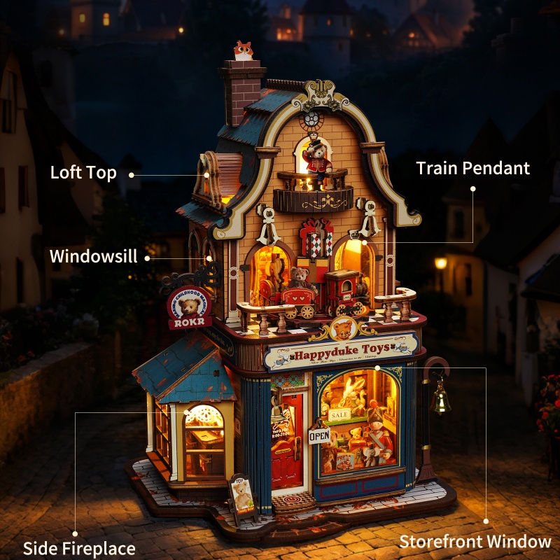 3D Wooden Puzzle Kit Miniature - Model Kit Japan Shop 评论和价格