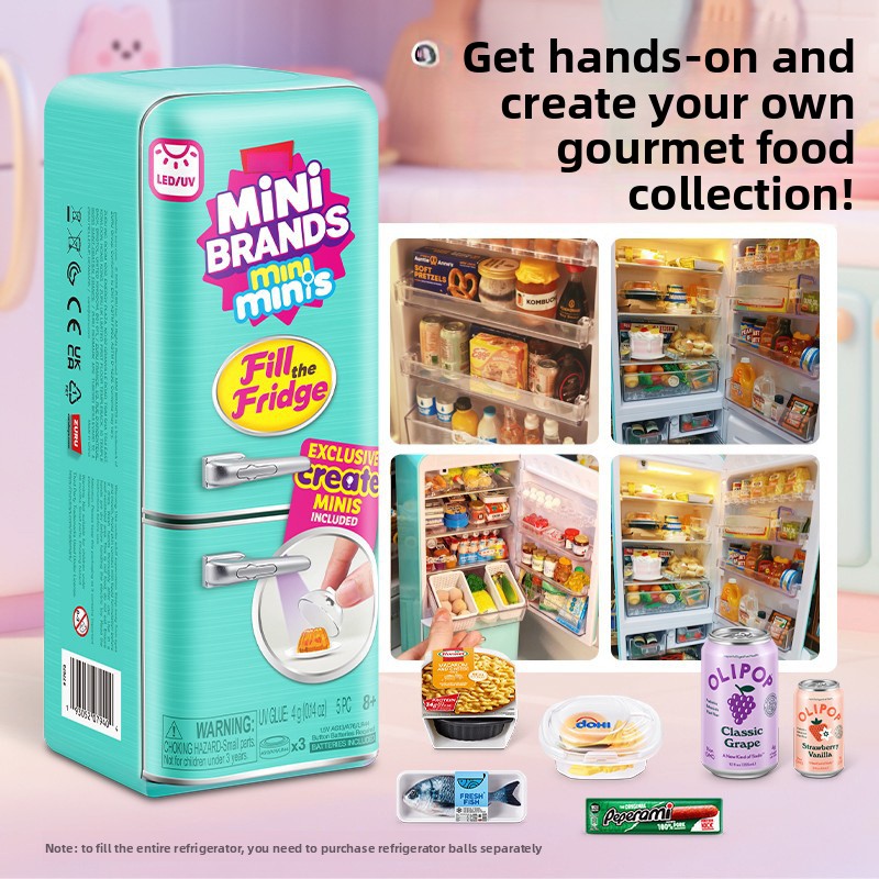 Led Light Up Mini Refrigerator - Model Kitchen Set 评论和价格