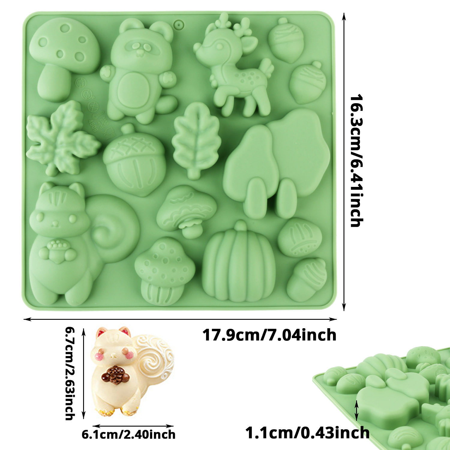 1 Silicone Cake Mold in the Sh - Model Kitchen Set 评论和价格