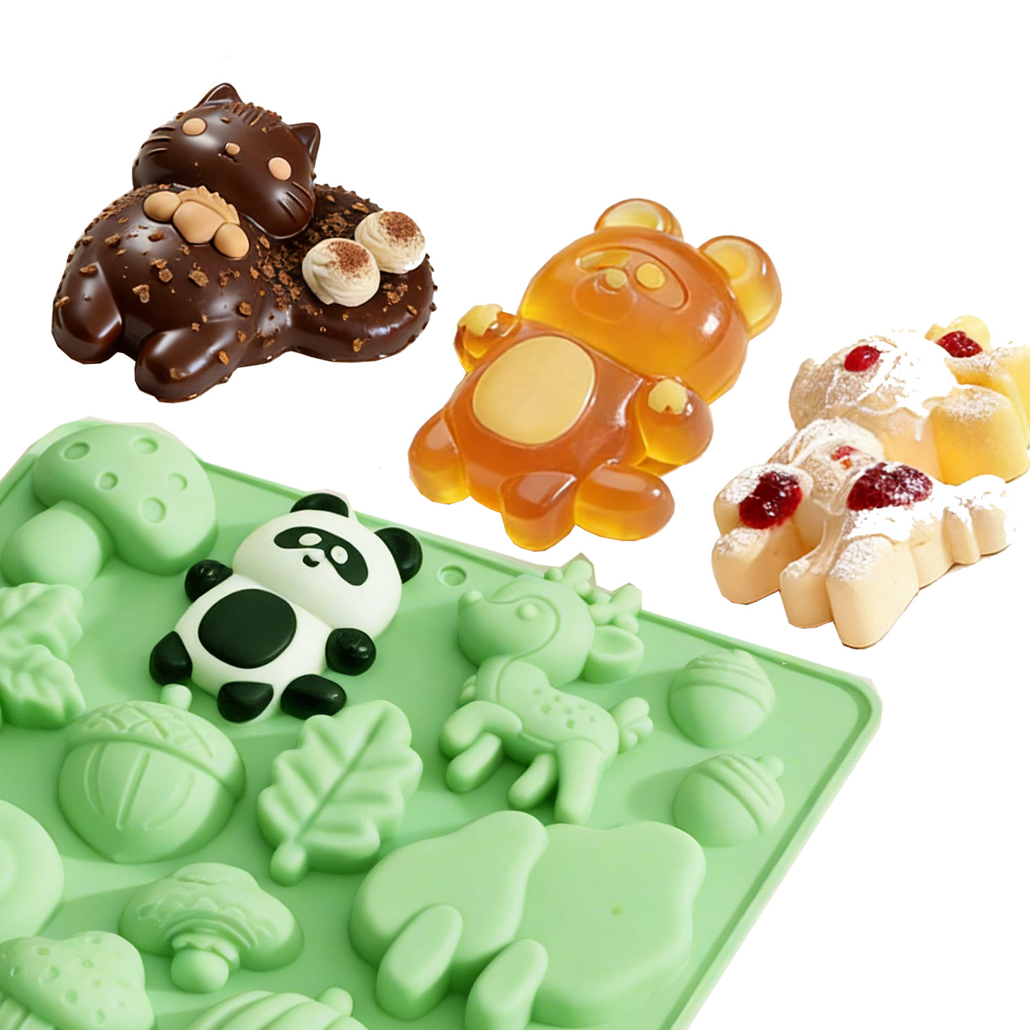 1 Silicone Cake Mold in the Sh - Model Kitchen Set 评论和价格