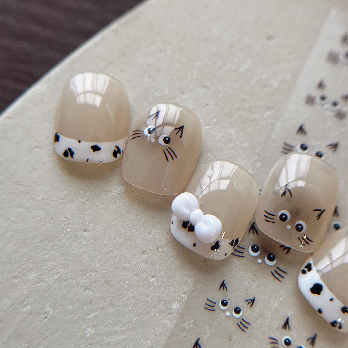 Cute Cat Nail Sticker Water De - Waterslide Decal Paper 评论和价格