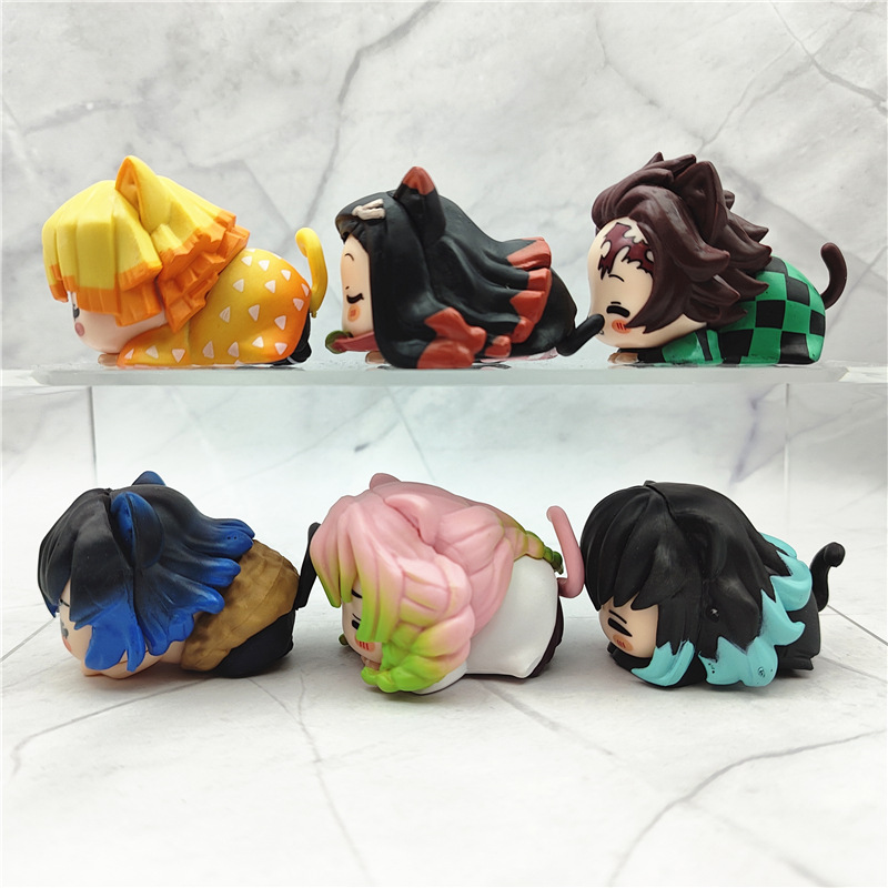 6Pcs/1 Set Anime Demon Slayer  - Model Kit Zenitsu 评论和价格