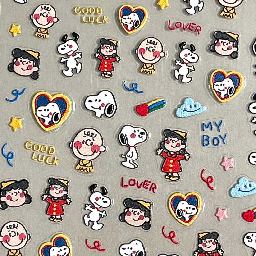Cartoon Snoopy Embossed 3D Rel - Waterslide Decal Paper 评论和价格